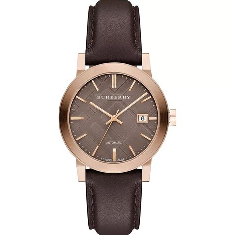 burberry the city unisex watch bu9323|Unboxing of Burberry City BU9323 Rose Gold leather strap watch.